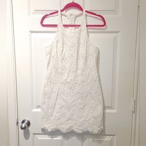 Lilly Pulitzer Grayes Eyelet White Shift Dress 6